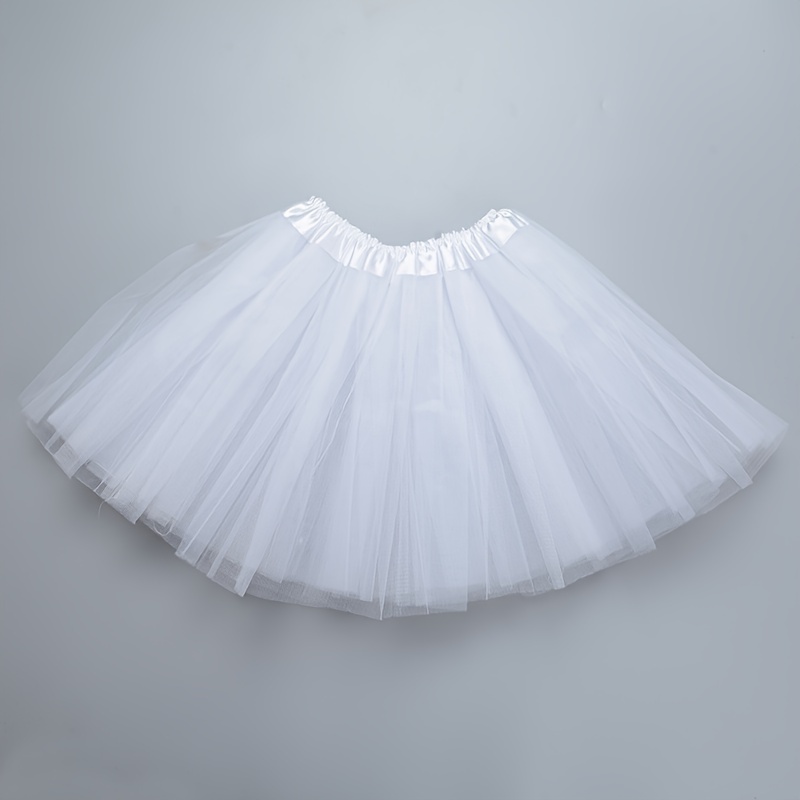 

1pc Skirt For Women - Ballet, Dance Performances & Festivals - Polyester Mesh Puffy Skirt