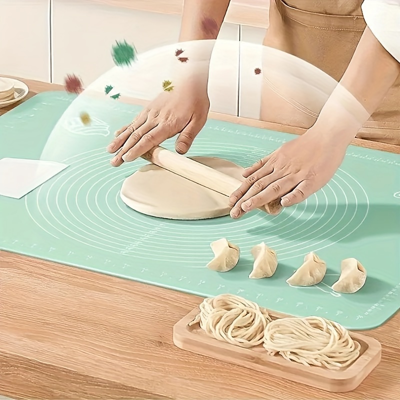 

1pc, Silicone Pastry Mat, Non-stick Baking Mat, Counter Mat, Pastry Board Rolling Dough Mats, For Bread, Candy, Cookie Making, Baking Tools, Kitchen Gadgets, Kitchen Accessories, Home Kitchen Items