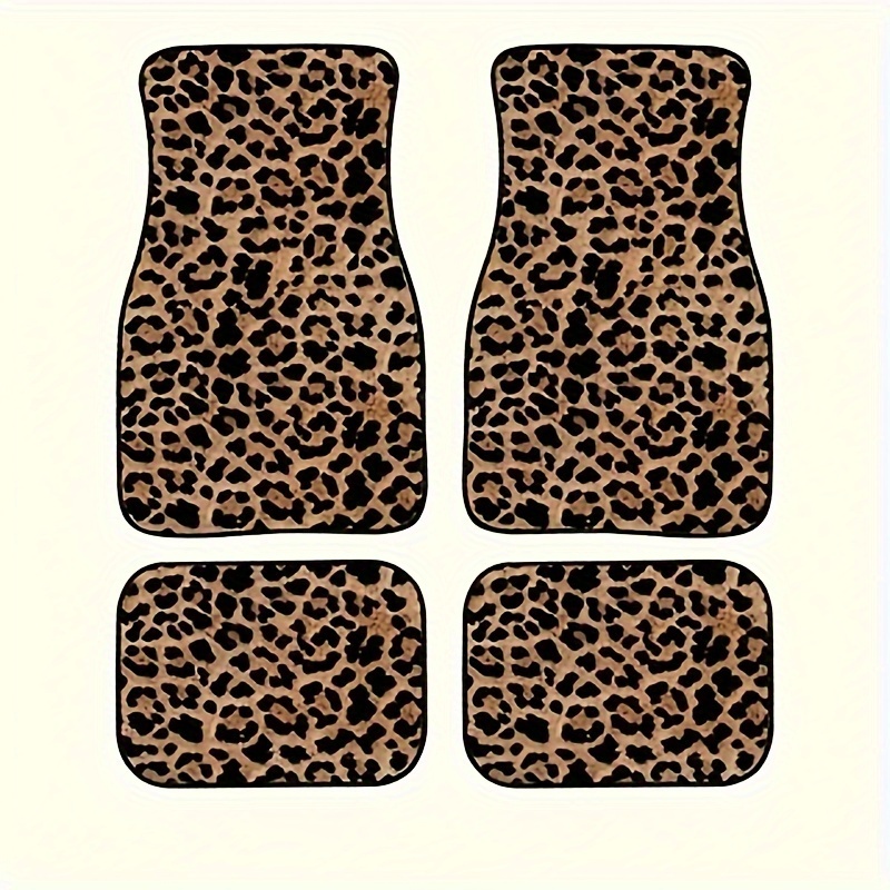 

4pcs Universal Car Floor Mats Set - & Rear - Polyester Carpet Decor For