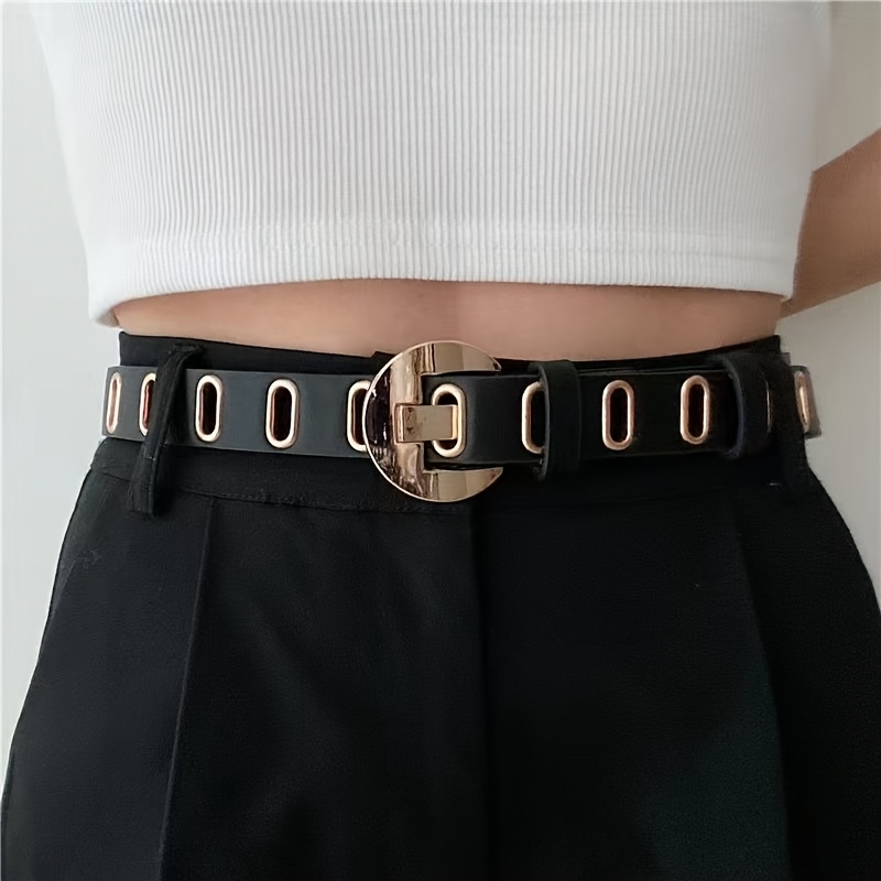 High-end New Niche Full-hole No-punch Belt, Fashionable Versatile Decorative Belt For Jeans, Thin