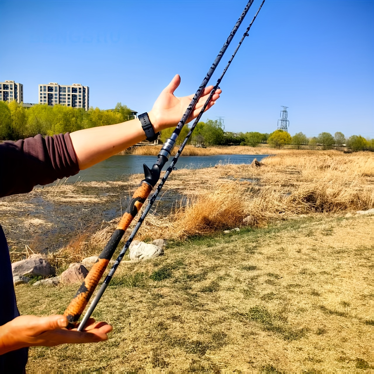 Wood Lake Trout Rod Lake Trout Carbon Blank – Basskhang Custom - Main Image