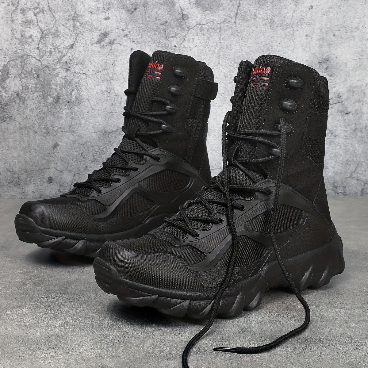 Image of Men's Hiking Boots, Latest Style, Lace-up Breathable Anti-slip Ankle Boots, Universal, Lightweight And Comfortable, Suitable For Outdoor, Mountaineering, And Desert Activities