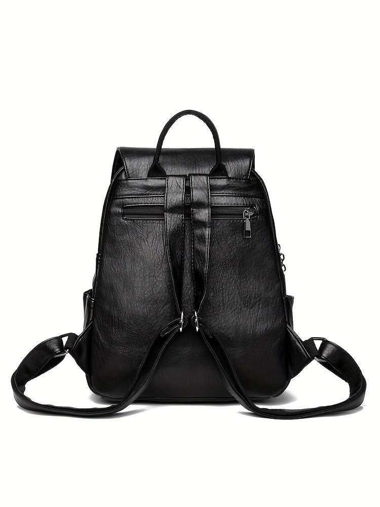 2025 new large capacity womens backpack fashionable and versatile featuring a simple and vintage design suitable for shoulder and crossbody use Product details 6