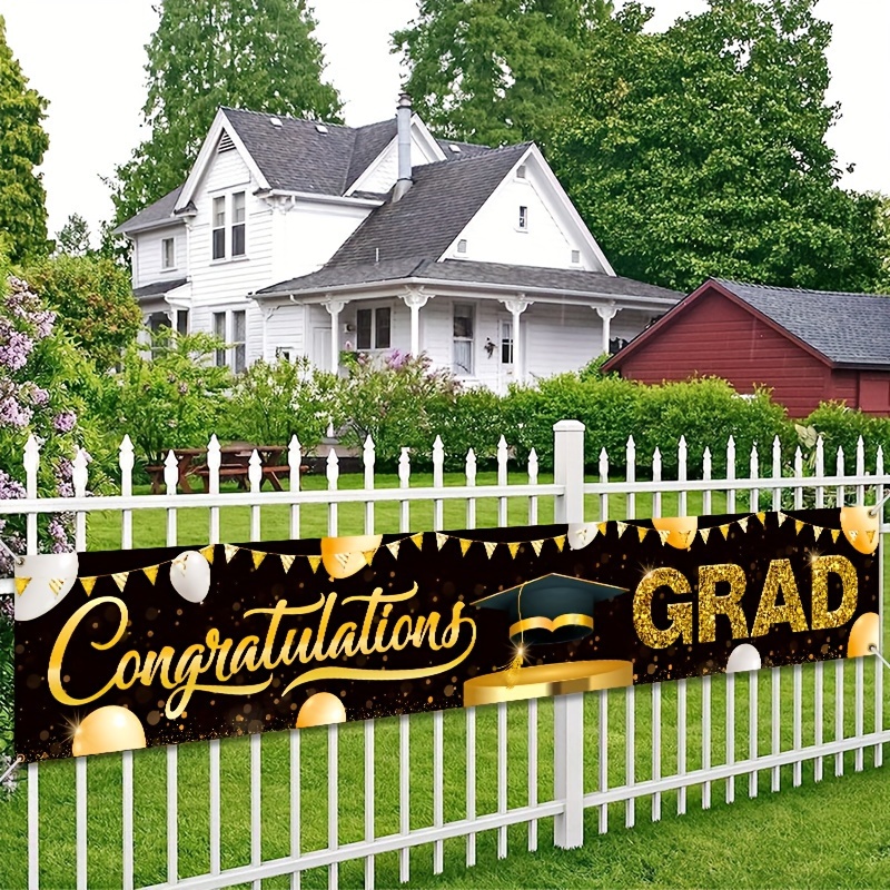 2023 Graduation Porch Banners Red Blue Graduation Outdoor