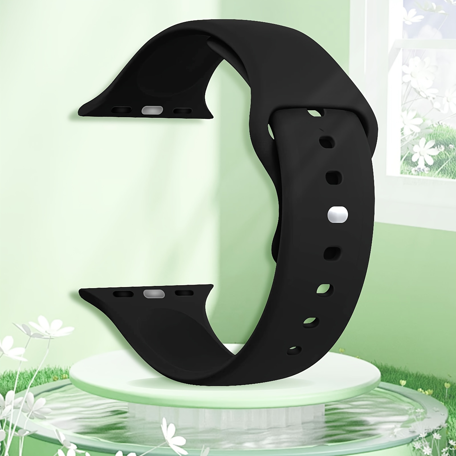TEMU Soft Bands For Iwatch Band 40mm 41mm 38mm 46mm 45mm 44mm 42mm For Women Men, Bands Replacement Strap Wristbands For Series 10 6 5 4 3 2 1