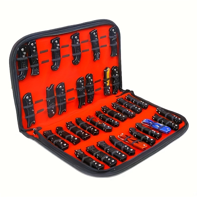 

Knife - 40-slot Folding & Knife Organizer, Tactical Edc Storage For , Display 's