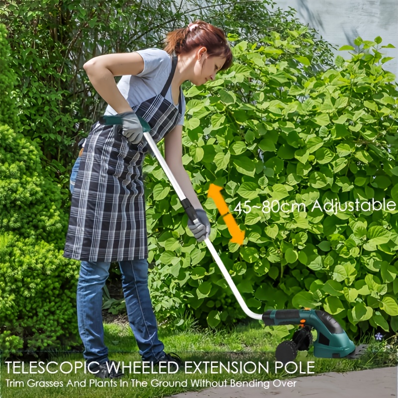 2-in-1 Haagknipper, 7.2V 2000mAh, Haagknipper met Telescopische Handgreep,