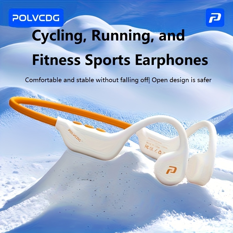 Open-Fit Bone Conduction Headphones, Wireless 5.4 Air-Conducting Earphones,  ENC Call, 16 Hours Playtime, Wireless Neckband Open-Fit Earbuds, Suitable  for Running, Cycling, Hiking, Fitness