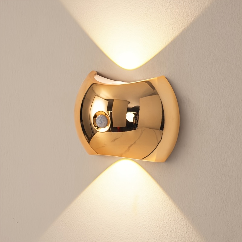 Image of Usb -sensing Led Wall Lamp. Bedside Light. Auto . Ideal For Offices, Closets, Display Cabinets, , Bedrooms, And Staircases As Artistic Decor. Home Decor. Valentine's Day Decorative Lighting