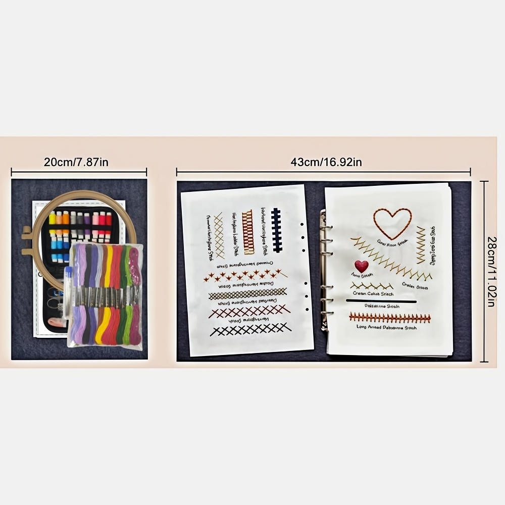 Upgraded Extra Large Hardcover Embroidery Book
