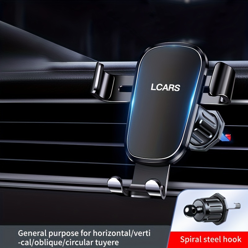 E-shop LCARS Auto-Lüftungsschlitz Handyhalter - Aluminiumlegierung, Anti-Erschütterung, Verstellbare Klemme für Sichere Navigation & Freihändige