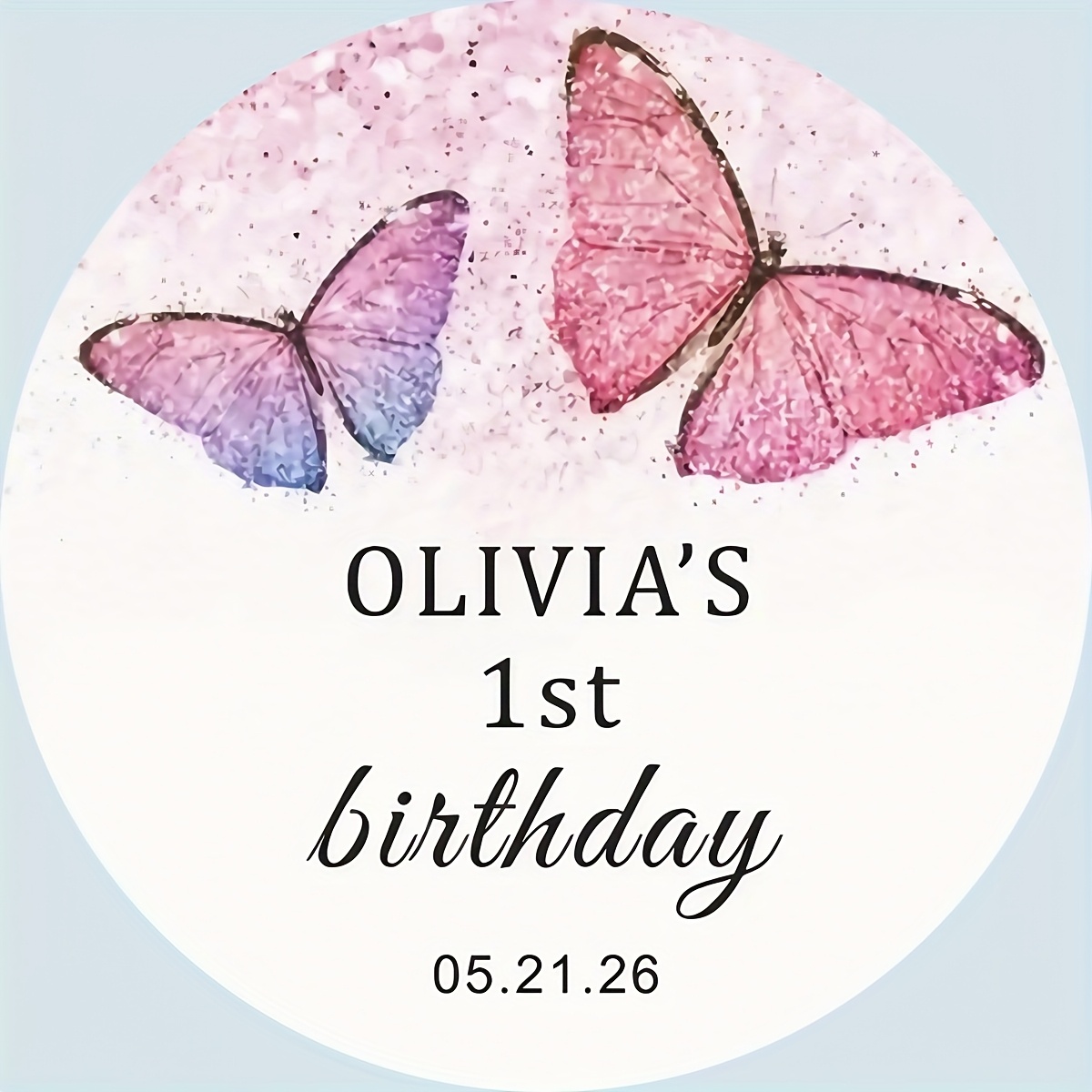 TEMU 1.57/1.97/2.36/2.76 Inch Custom Stickers, Wedding And Birthday Stickers, Design Your Own Stickers, Personalized Stickers, Suitable For Various