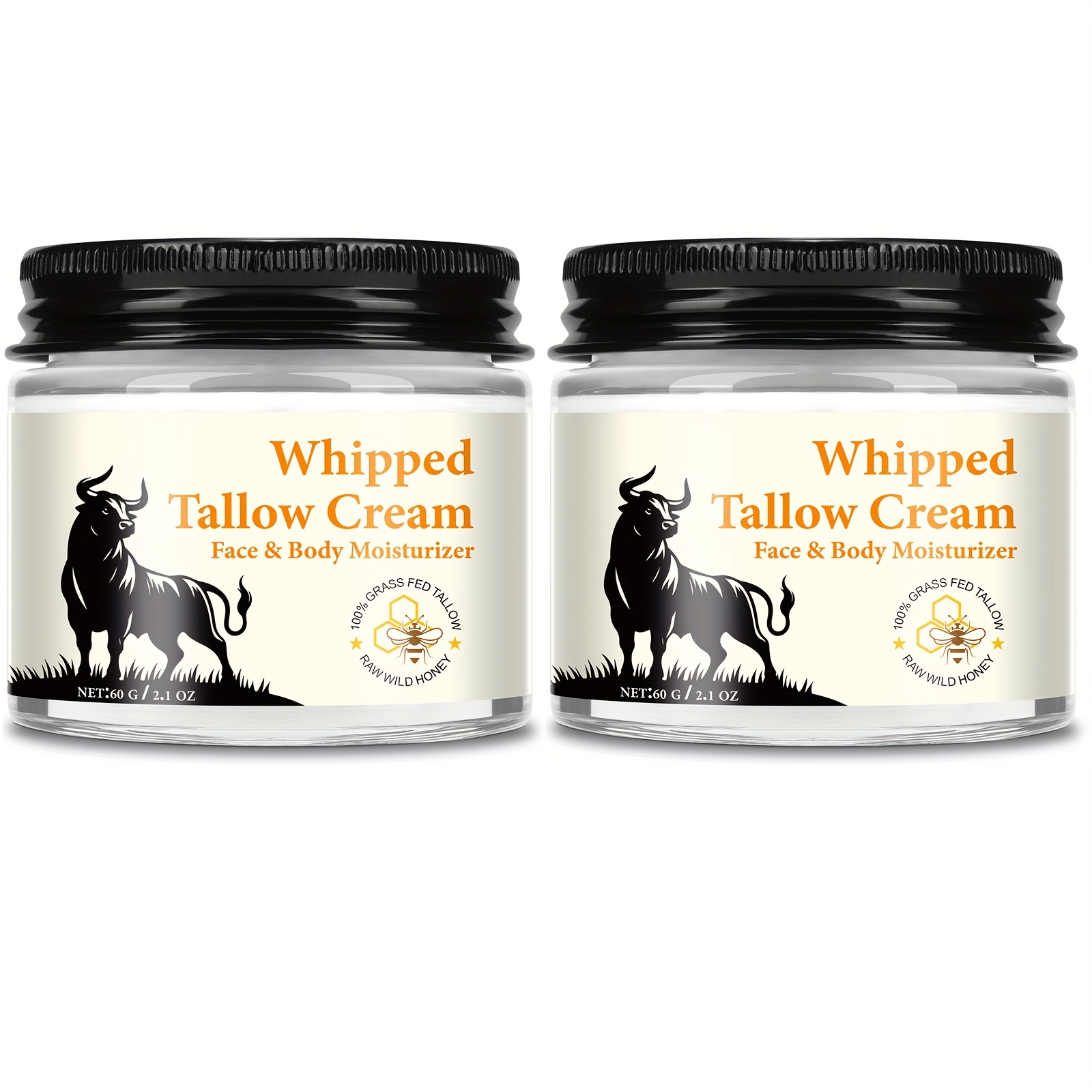 TEMU 2counts Whipped Cream, 60g Per Bottle, 120g In Total, , In A Of Beneficial Ingredients, Easy To , Moisturizing And Nourishing The Skin, Making