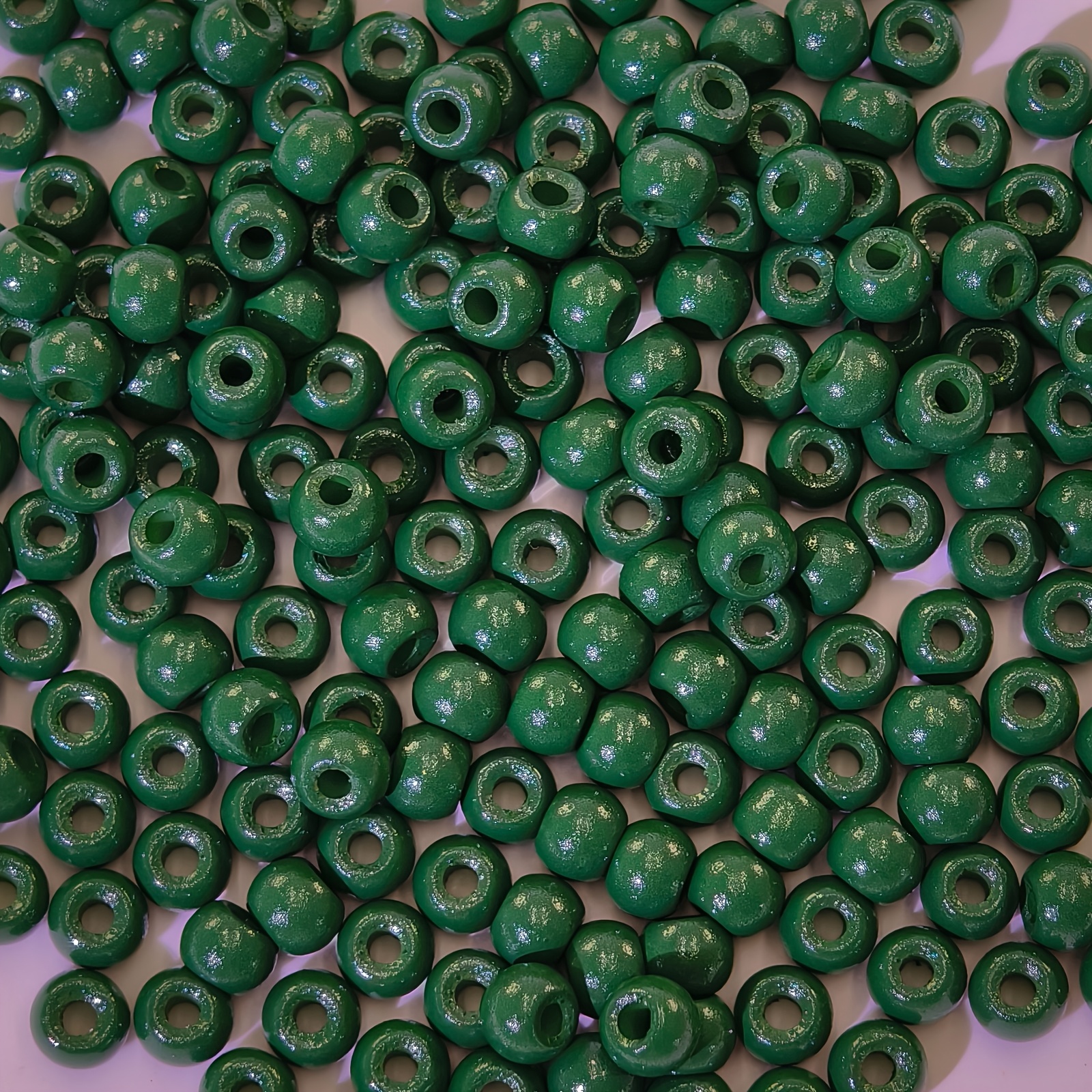 25G Solid Color Enamel Glass Round Beads, 4Mm