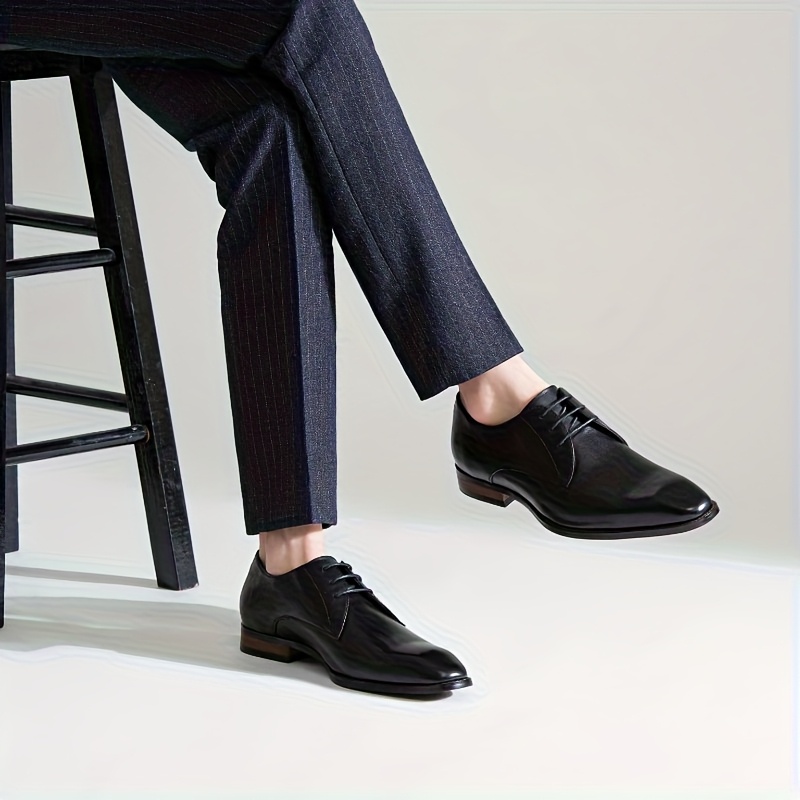 formal leather dress shoes men including oxford derby brogue - Temu