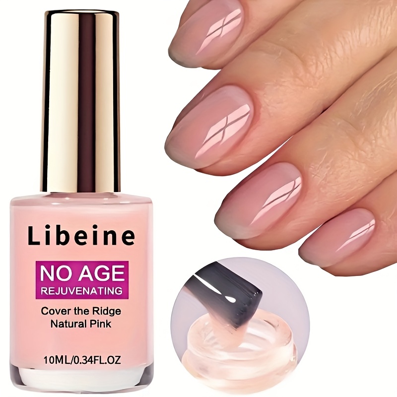 Natural Pink Nail Strengthener - Rejuvenating Keratin Treatment for Healthy, Shiny Nails, Alcohol-Free, Cuticle Oil, Nail Care Essentials | Natural Nail Color | Smooth Application