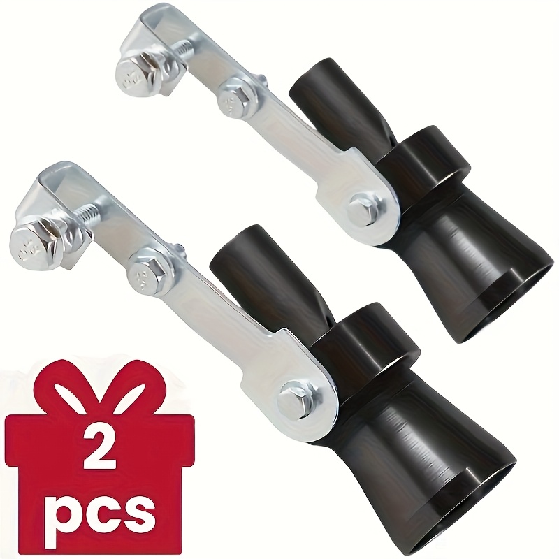 TEMU 2pcs Universal Metal Turbo Audio Whistle Car Exhaust Noise Enhancer For Off-road Motorcycles, Trucks, Cars, Suvs And Scooters- , Durable Metal