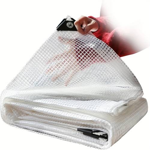 1 greenhouse plastic tarp clear waterproof resistant poly tarpaulin with grommets superior strength film plastic sheeting for canopy farming