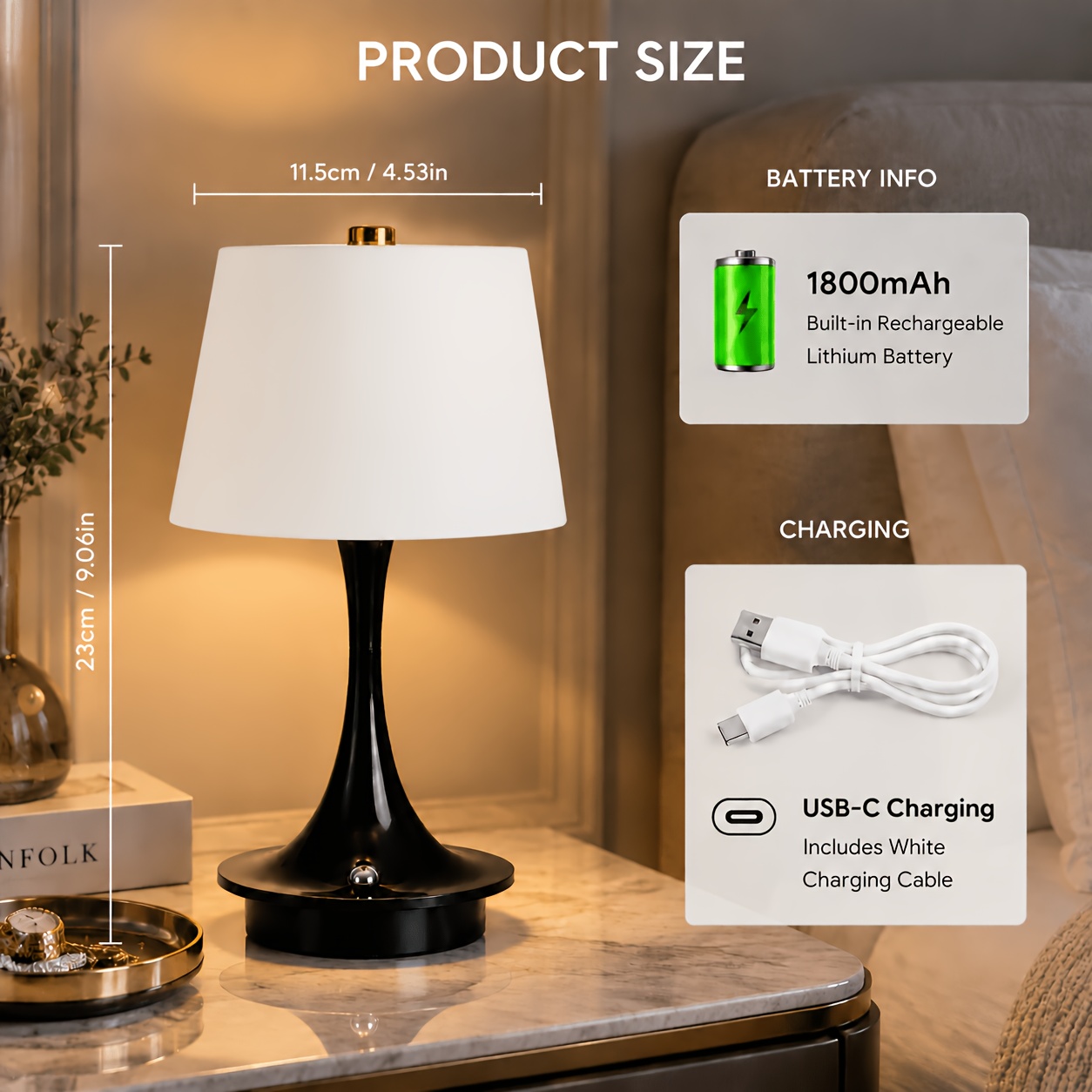 Intelligent Office Sensing Desk Lamp with Touch Control