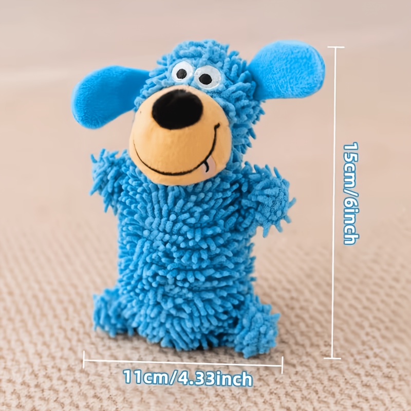 New Arrival Cute & Chew-resistant Plush Dog Toy With - Mop-like Puppy Stuffed Animal, Durable Bite-proof Chew Bone For Puppies & Dogs, All Breed Sizes ()