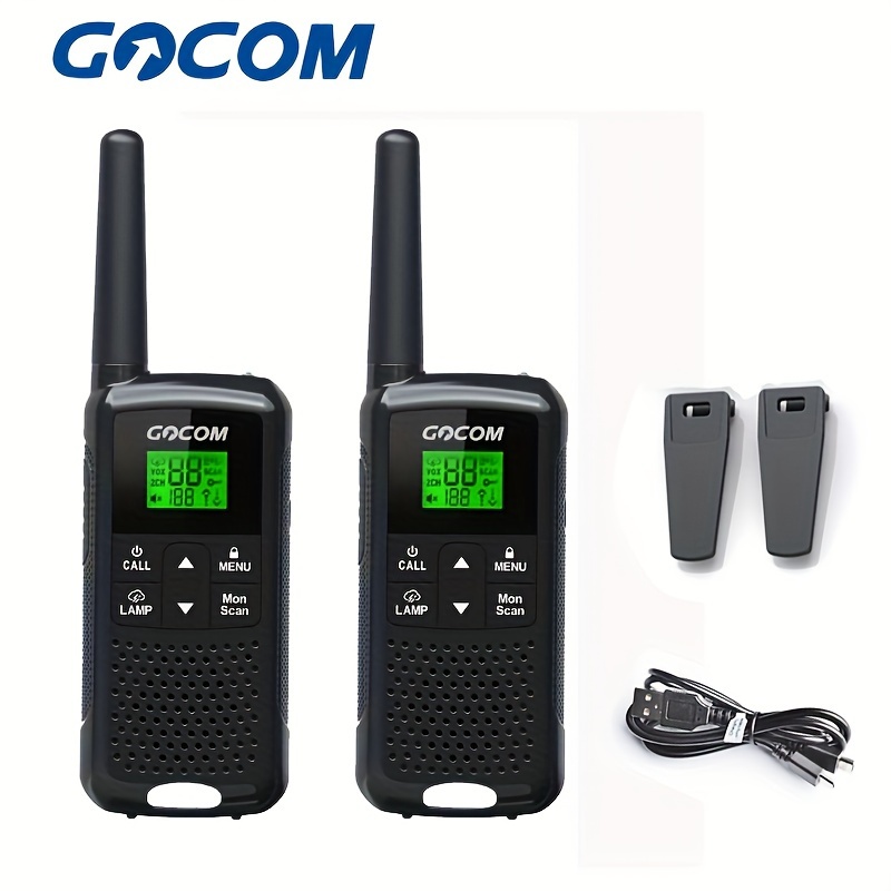 

Gocom Family (frs) Adult Two-way Radio Two-pack , Long Range Dual Rechargeable Radios, 22 Channels, Noaa, Vox, Scan, Flashlight (without Batteries )