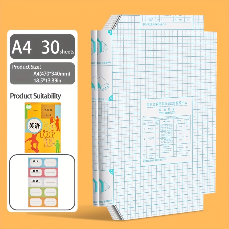 TEMU 10/20/30pcs Self-adhesive Book Covers - Transparent, Thickened, Scratch-resistant, Waterproof Protective Cases For Students' Textbooks, Durable