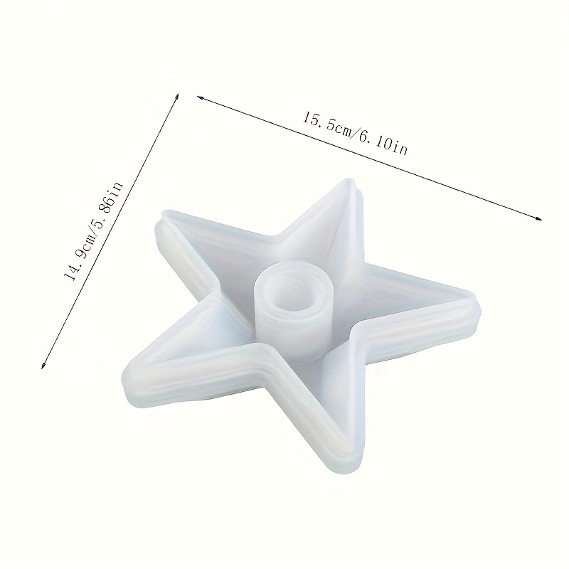 E-shop Betonstern Kerzenhalter Silikonform DIY Gips Zement Kerzenbasis Silikonharzform