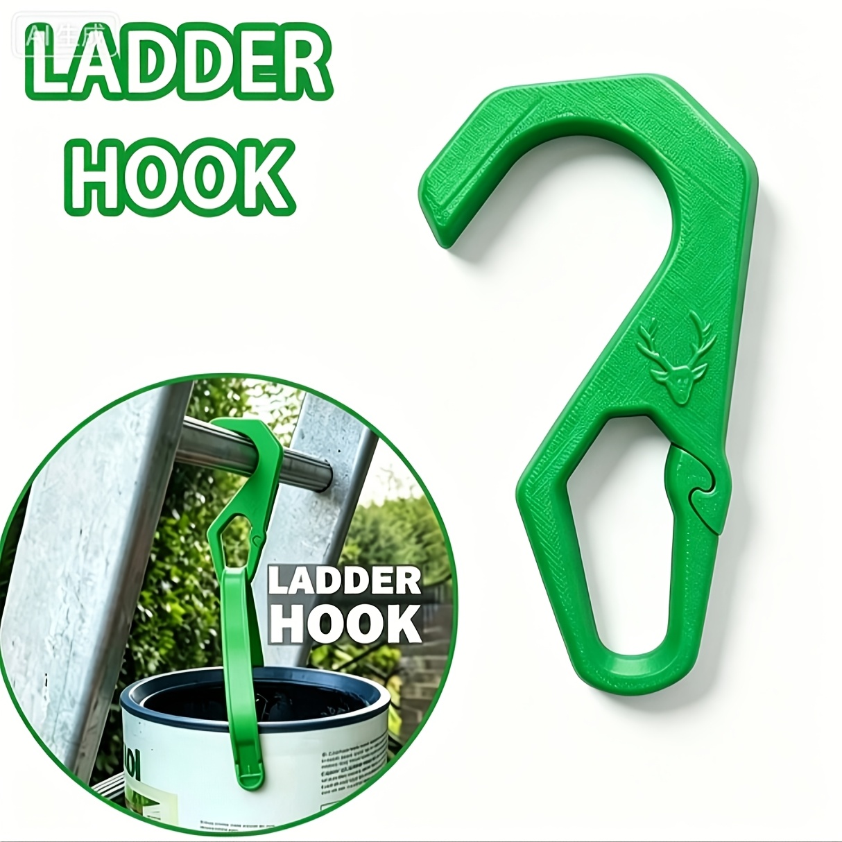TEMU 1pc Household Hook, Ladder Hook, Makes It Easier For You To Repair Walls And Roofs Without And Down , Convenient For Placing Maintenance Tools,