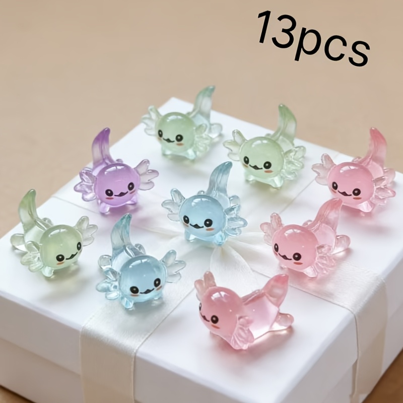 Image of 13pcs/resin (salamander) Animal Ornaments, Used For Easter, Beach Parties, Garden Landscape Decoration - , Holiday Decoration, Simulated Animal Models, Random Colors