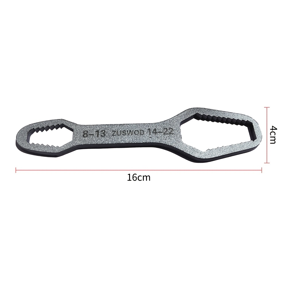 TEMU 1pc 8-22mm Multifunctional Wrench, Length 16cm, Made Of Carbon Steel Material, Portable And , Suitable For Repairing Tool In Automobiles,