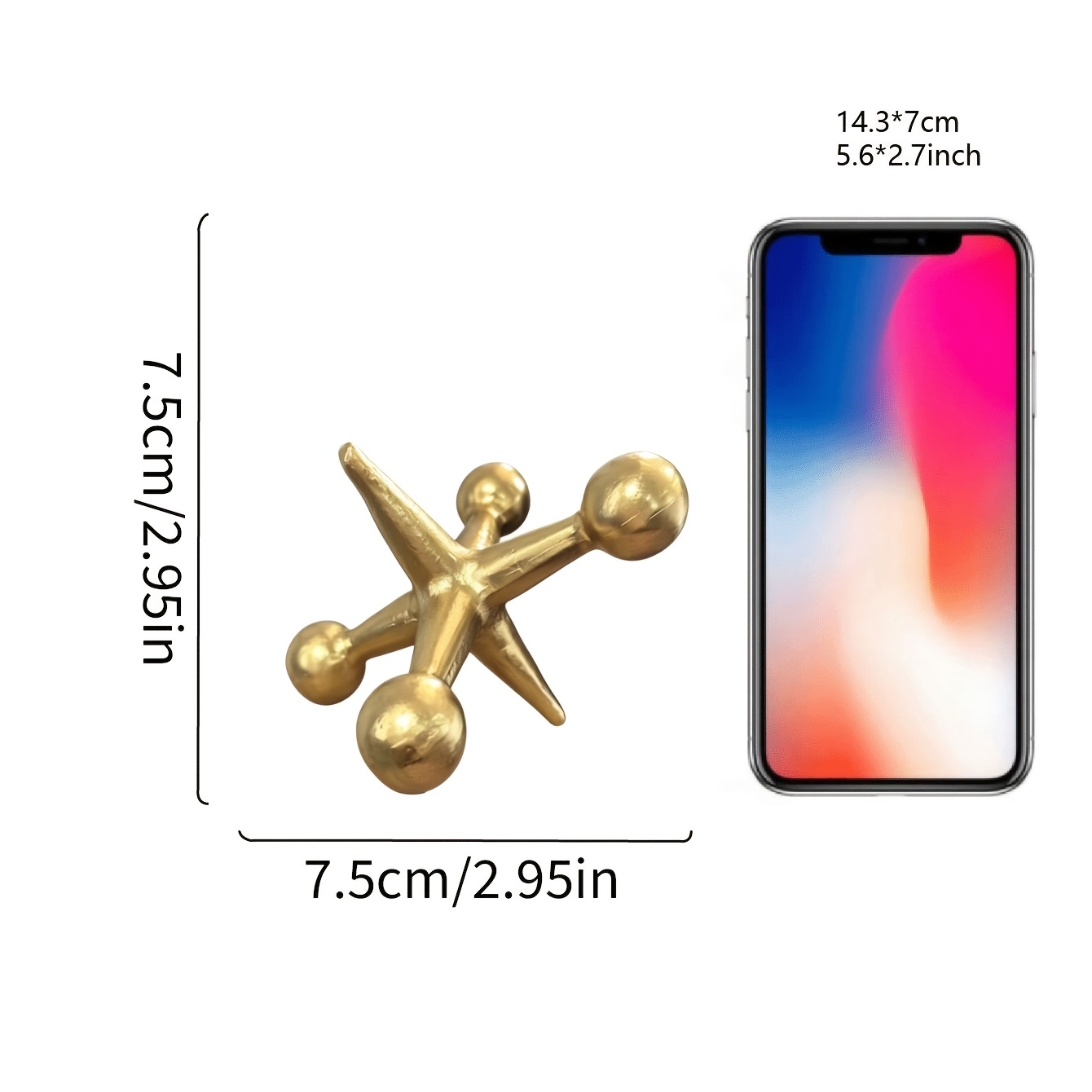 TEMU 1pc European- Luxury For Home Decor Items, Modern Geometric Resin Sculptures, Suitable For Home, Office Or Living Room Decoration, Are Excellent