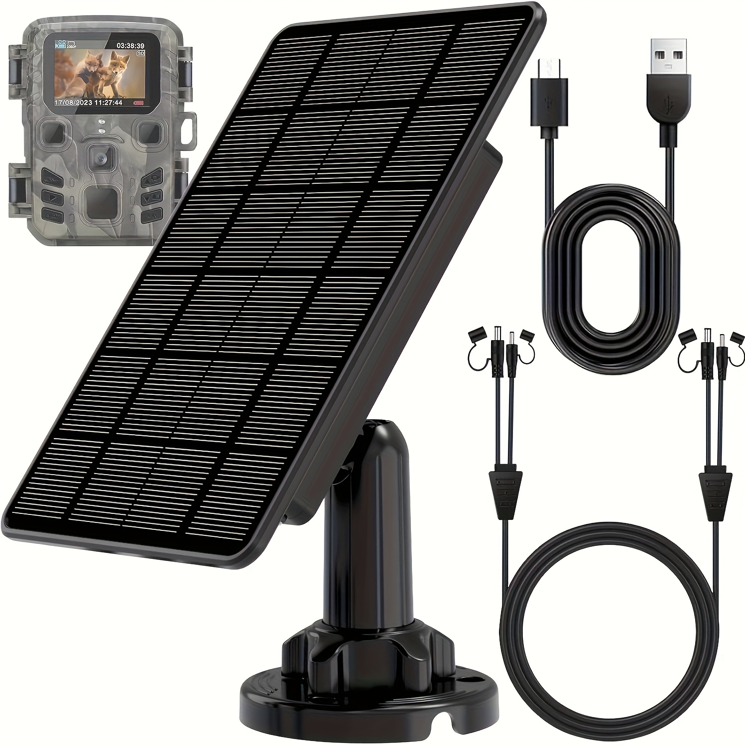 Camera Chasse Trail Camera Solar Panel Kit With Battery 8000mah