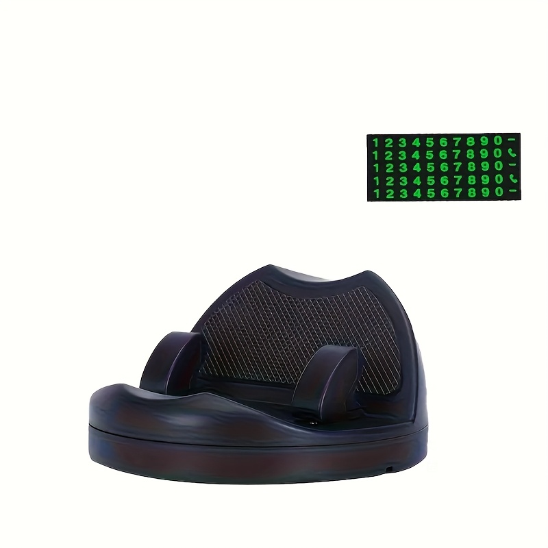 Car Phone Holder With 360-degree Swivel And Temporary Parking Number Plate