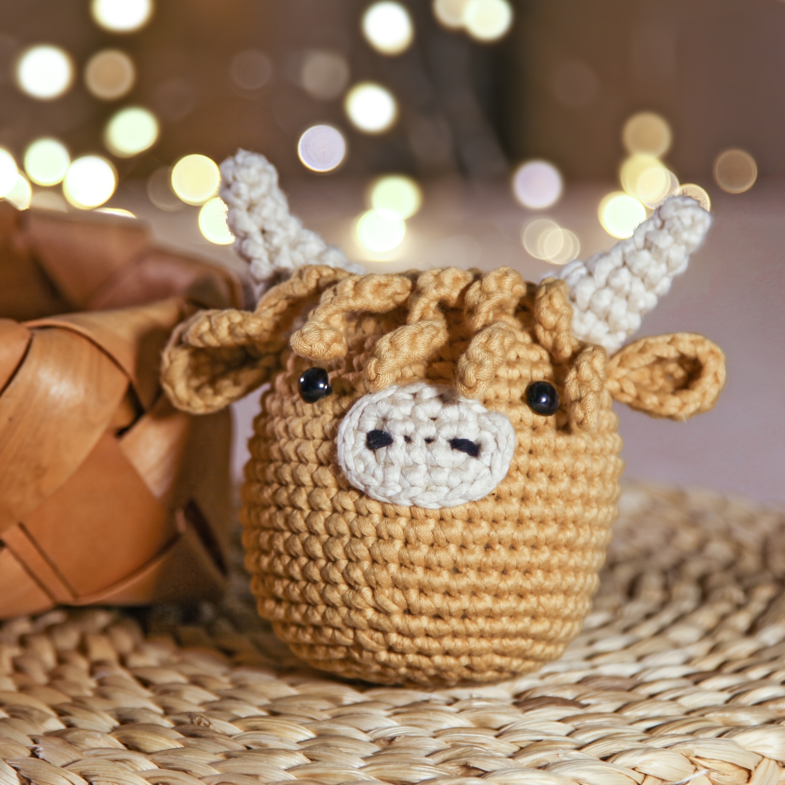 

Crochet Kit For Beginners: Highland Cow Crochet Kit, Learn To Crochet, Include Easy Knitting Soft Yarn, Step-by-step Video Tutorial, Hook, Holiday Birthday Gift For Adults