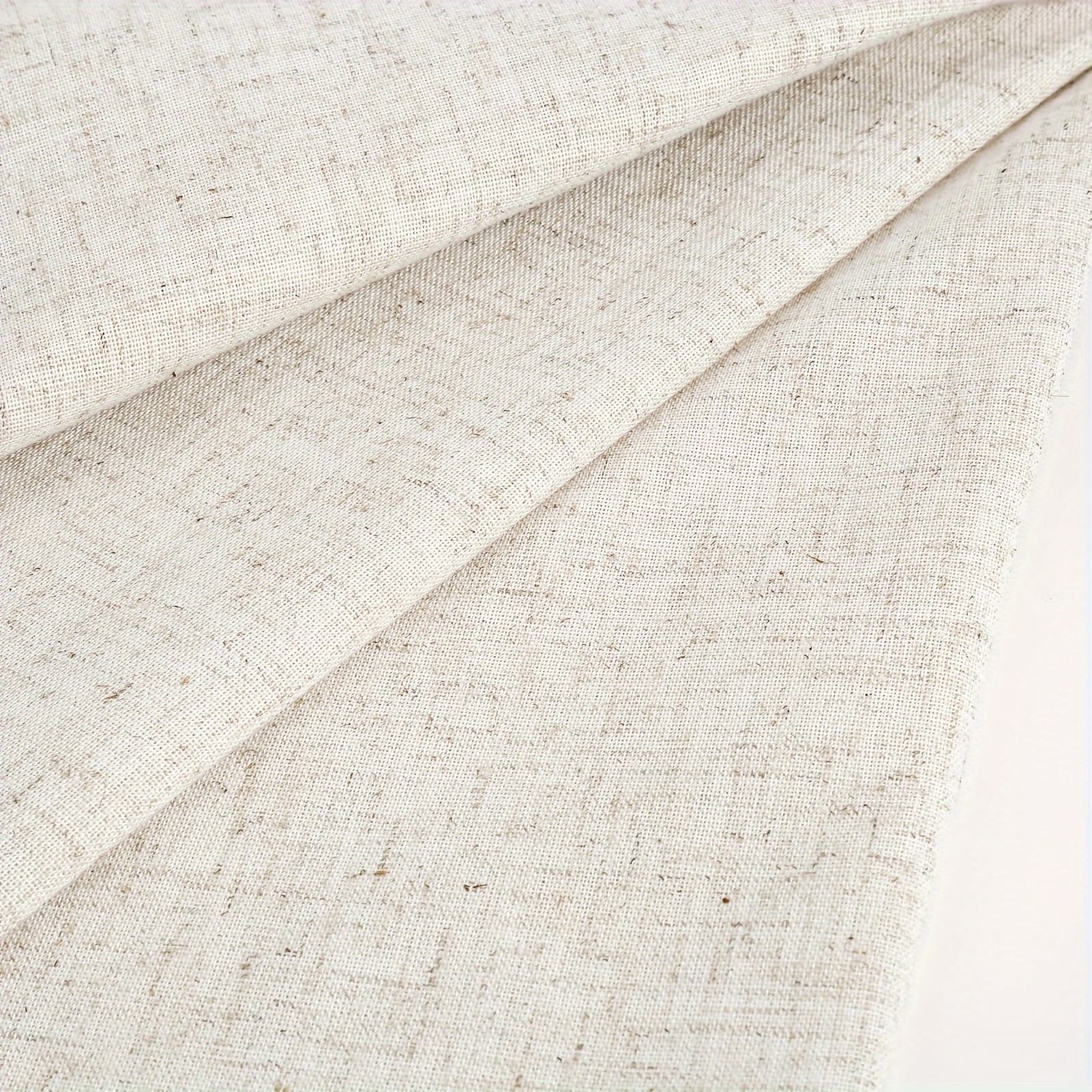 

Premium Natural Linen Fabric - Large Size For Sewing, Tailoring, Embroidery & Crafts | Stitch Material