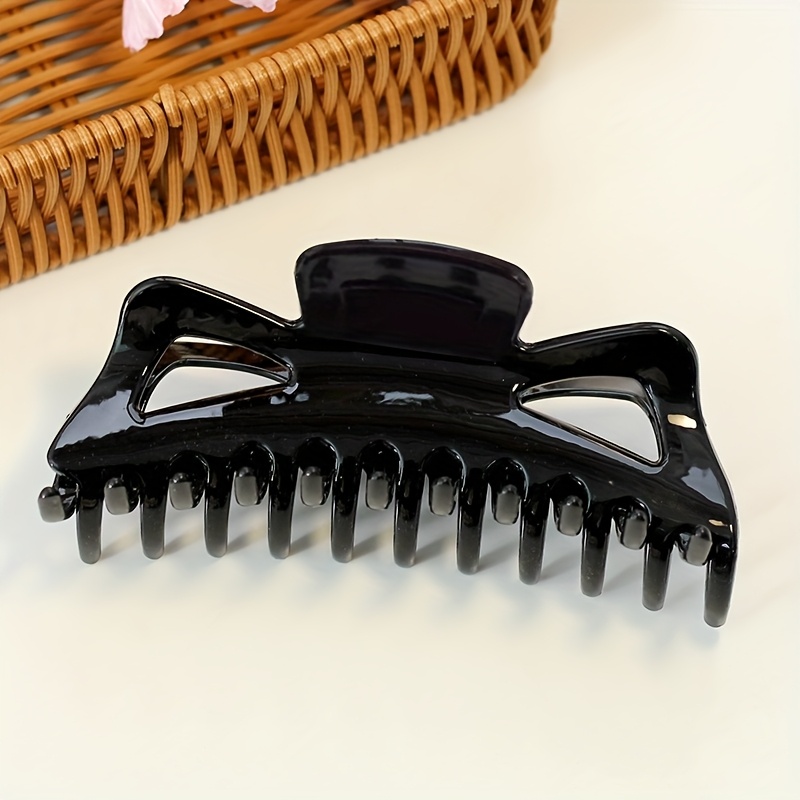 Image of 1pc Upgraded Version Of The Grip Stylish Oversized Hair Clip For Thick Hair, Suitable For Daily Wear