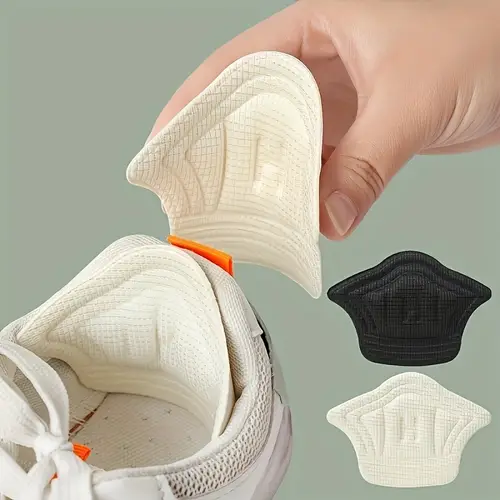 1 2 pairs athletic shoe insoles ergonomic arch support cushion pads anti blister protectors with breathable design for running sneakers beige black shoe pads flexible insert