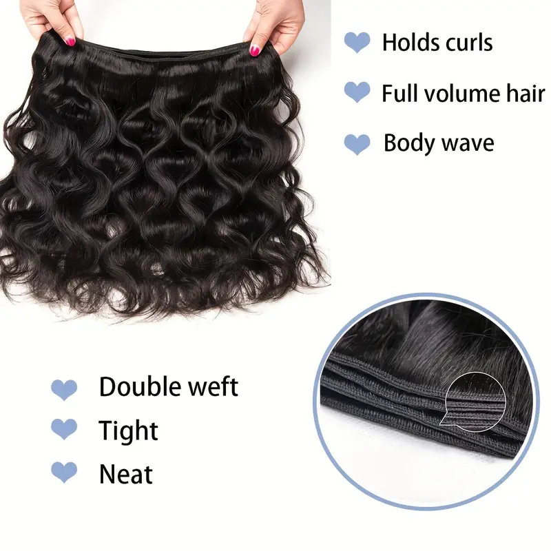 12a body wave bundles human hair human hair bundles 100% brazilian hair 3 bundles weave for women details 6
