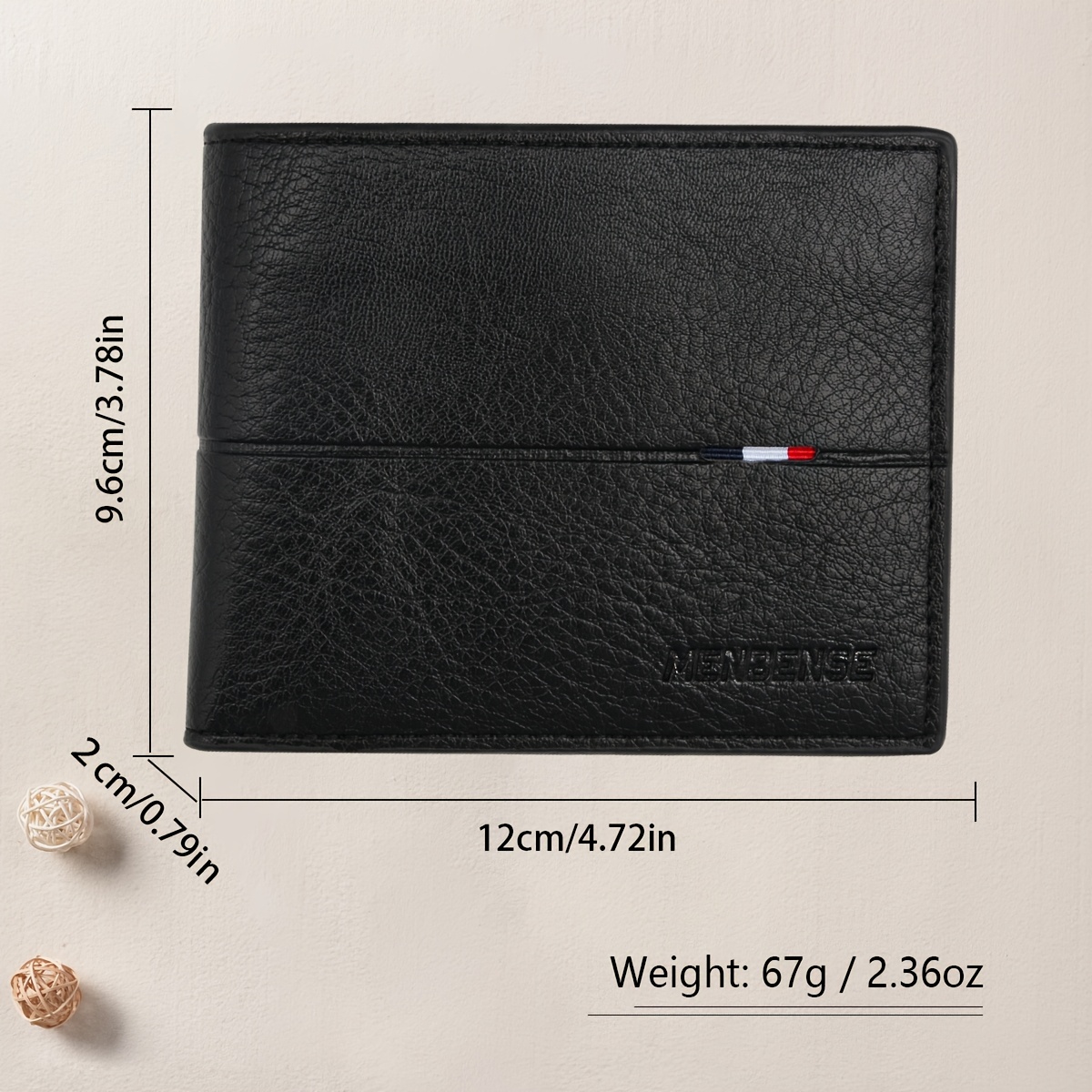 1pc Fashionable Men's Wallet Large Capacity Coin Purse Multi-Card Bank Credit Card Holder with Loose-leaf ID Holder