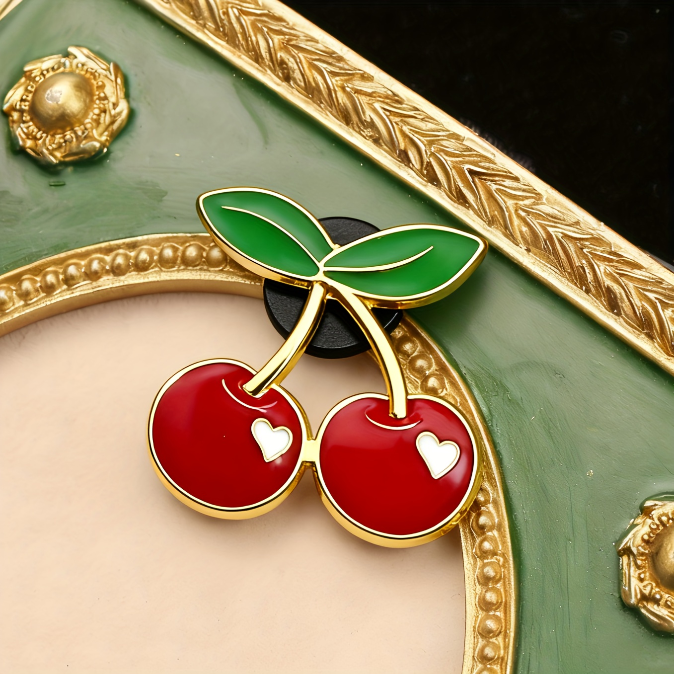 New Cute Cherry Plant Badge Fashion Popular Schoolbag Clothing Additions Men Women Brooch Gift