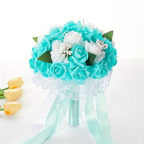 wedding bouquets for bride simulation colorful artificial flowers bridal bouquet for wedding ceremony