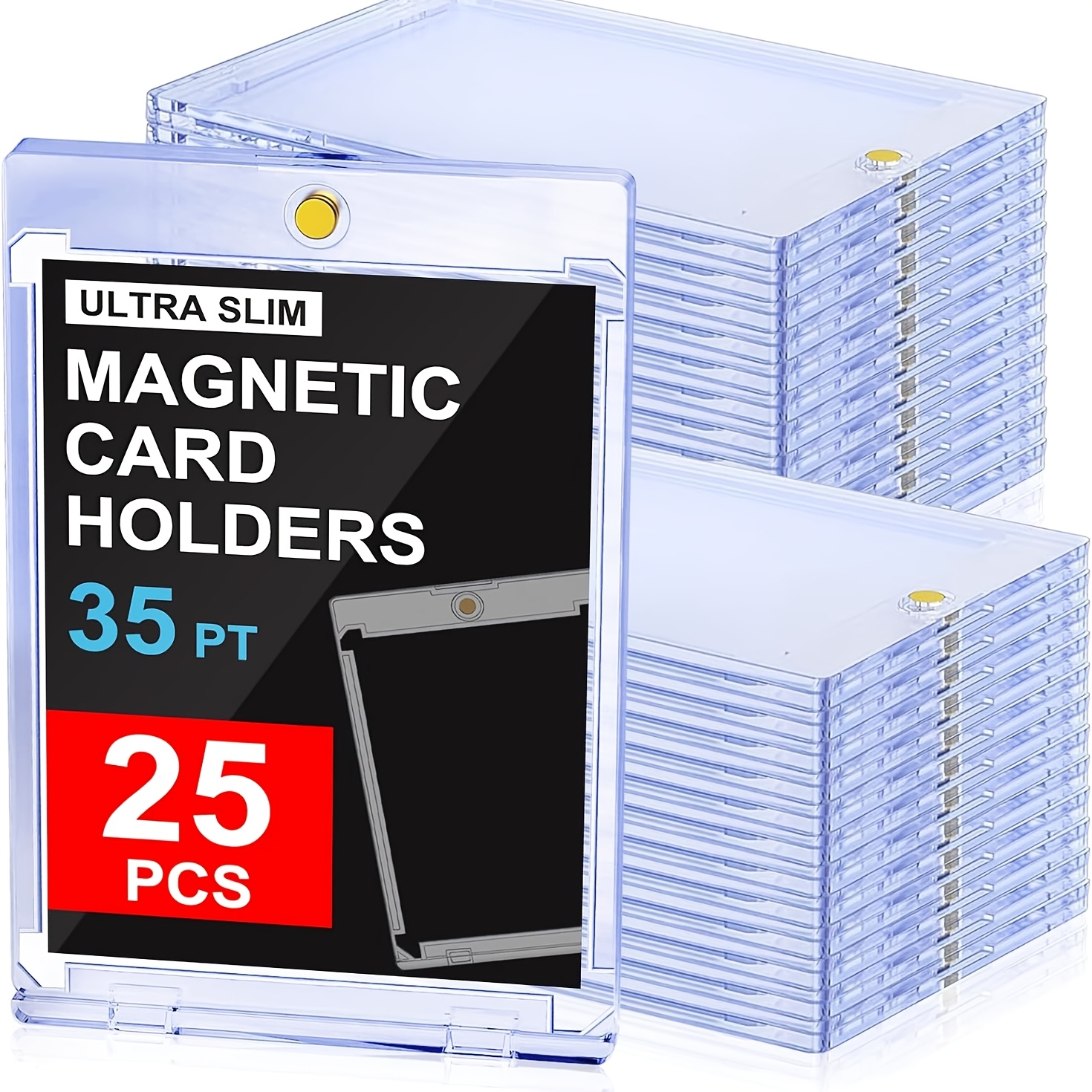 1 adet/5 adet/20 adet/25 adet manyetik kart tutucular 35pt - Temu