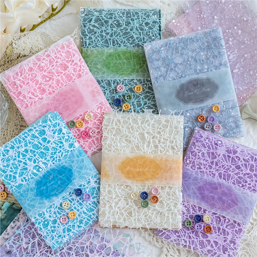 

31pcs/pack Paper Romantic Series Mixed Material Paper Light Retro Lace Notebook Decoration Paper