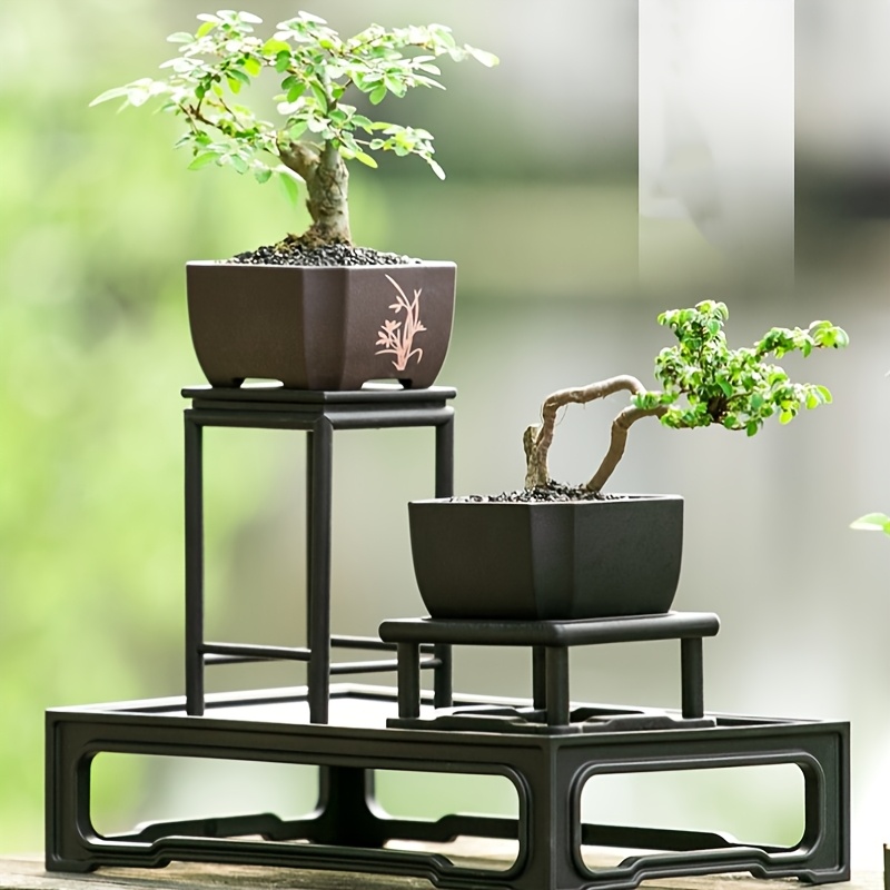 Minimalistischer quadratischer Blumentopf in Harz-Optik ohne Pflanzen * als Geschenk als Schreibtisch-Dekoration. Gartengeschenk *