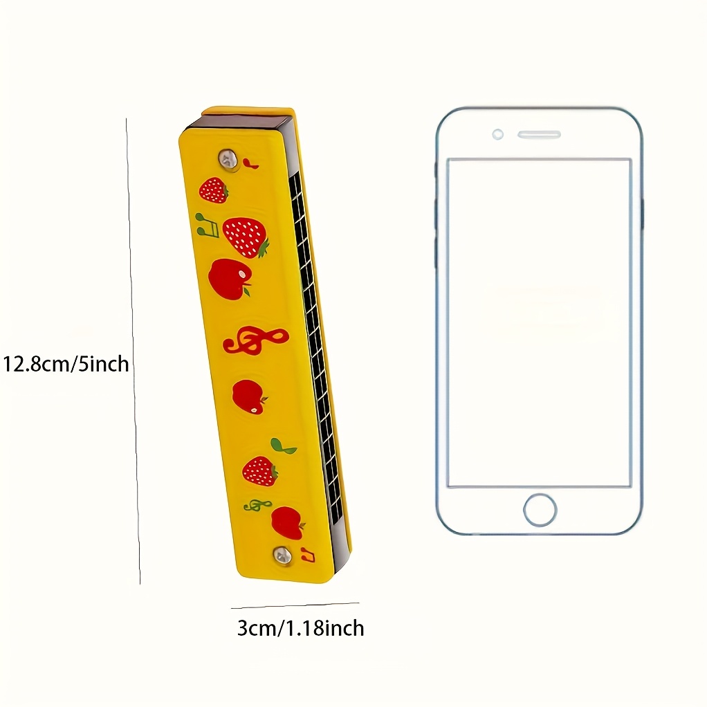 12 Styles Kids Harmonica - Lightweight Cartoon Design with Double Row of 16 Holes, Vibrant Colors & Playful Animal/Object Illustrations, Includes Case - Musical Instrument Toy for Youngsters & Adult Beginners, Christmas Halloween Gifts, Beginner Musical Instrument, Cartoon Style, Durable Construction, Beginner Musicians, Best for Christmas