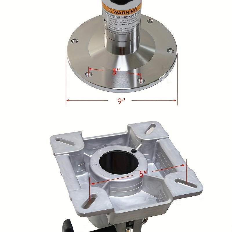 Adjustable Height Locking Boat Seat Base