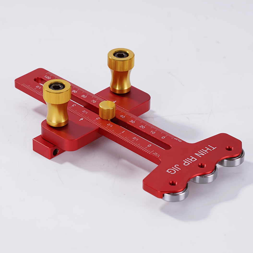 TEMU Guide de scie mince, gabarit de scie à table, rail de pour la fabrication de coupes répétées de bandes étroites, outil de travail , scie à table