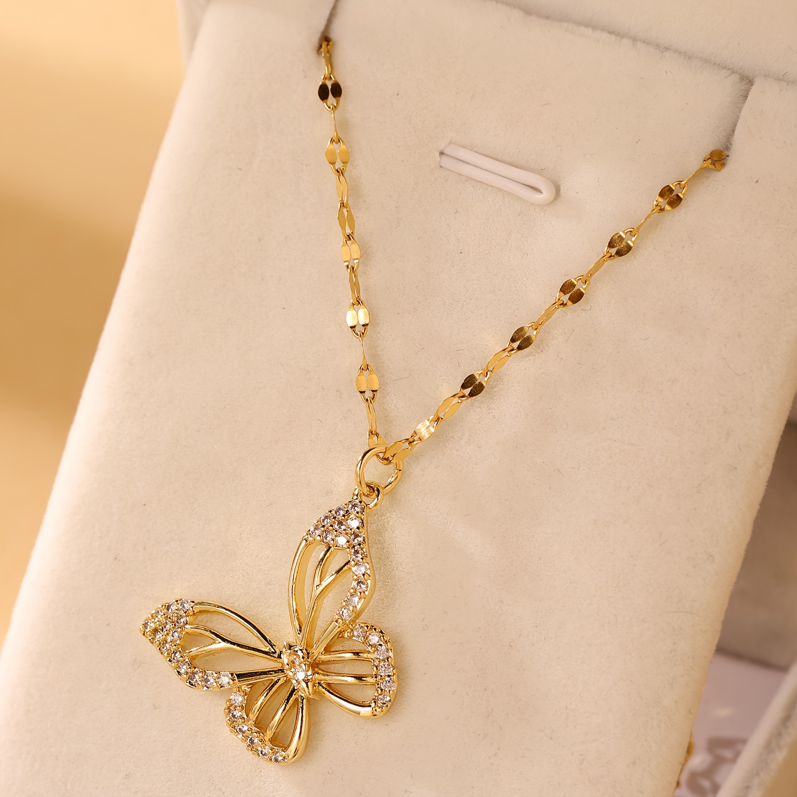 TEMU Un Pendentif Papillon, un Cadeau pour