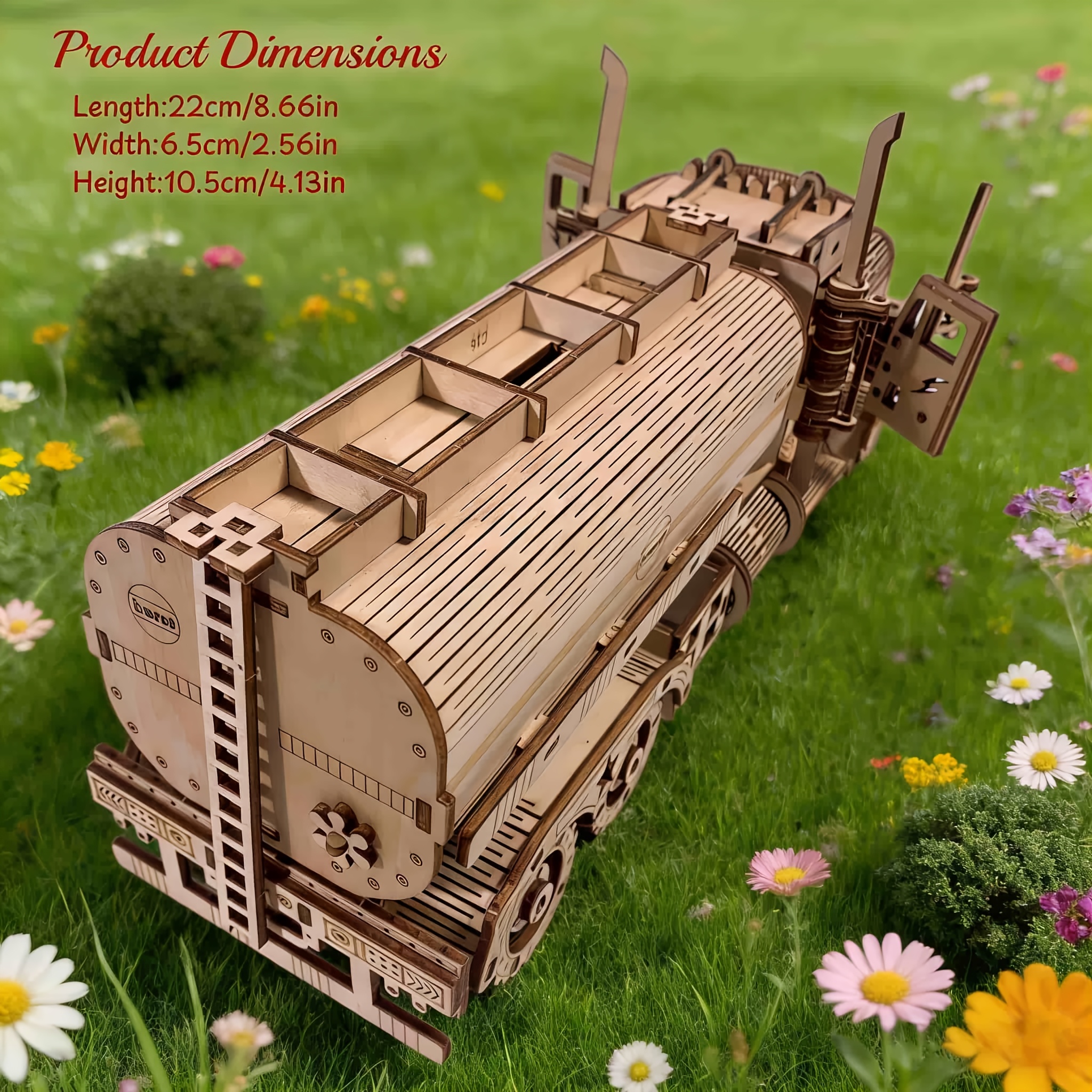 Image of 3d Wooden Truck Puzzle, Hand-assembled Model, Creative Gift