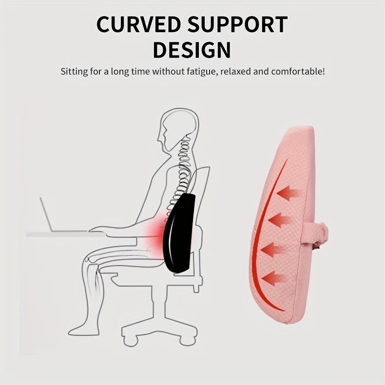 office chair lumbar support pillow car backrest cushion with slow rebound memory foam for gaming and office chairs Product details 1